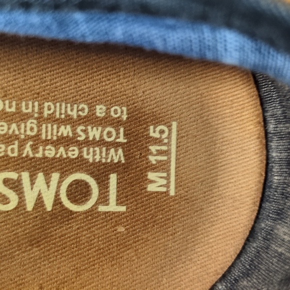 Toms Avalon Chambray Slip On Shoes Mens Size 11.5 - Picture 8 of 10